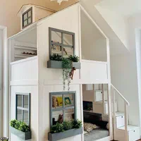 تخت خواب دو طبقه کلبه ای