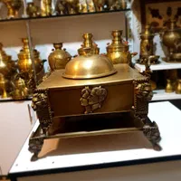 منقل سماوری آریکات برنجی زغالی سماور ذغالی|صنایع دستی و سایر لوازم تزئینی|کرمان, |دیوار