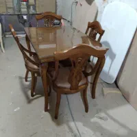 میز و صندلی مدل گیتاری تمام چوب راش