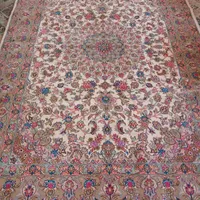 فرش دستباف تک پشم و ابریشم