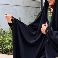 چادر مشکی جده عبایی جواهر دوزی و گلدوزی کدcvi12|لباس|یزد, |دیوار