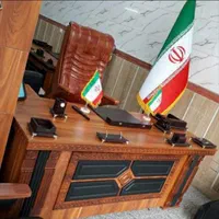 میزمدیردفترکارریاست نیمه وکیوم غزال ال کمد کشو دار|مبلمان اداری|قزوین, |دیوار