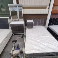 تخت خواب دونفره اطلس کد ۱۶۰۲|تخت و سرویس خواب|مشهد, زمرد|دیوار