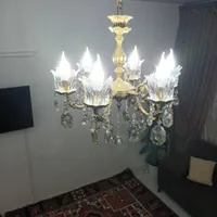 لوستر برنز شش شاخه|لوستر و چراغ آویز|تبریز, |دیوار