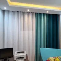 پرده آماده پانچی مخمل کالیفرنیا دوماهه|پرده، رانر، رومیزی|اصفهان, چشمه باقرخان|دیوار