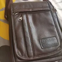 کیف رودوشی مردانه قهوه ای درحدنو
