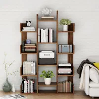 بوفه و کتابخانه مدل کاکتوس۲ قهوه ای|کتابخانه، شلف، قفسه‌های دیواری|تبریز, |دیوار