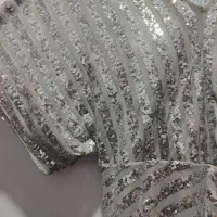 لباس مجلسی زنانه نقره ای درخشان|لباس|مشهد, شهرک امام هادی (شهرک غرب)|دیوار