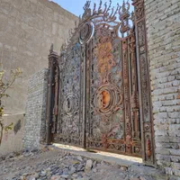 درب، نرده و حفاظ اهنی و شاخ گوزنی و ابشاری