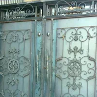 درب اهنی حیاط طرح فرفوژه کد۲|مصالح و تجهیزات ساختمان|اهواز, زرگان|دیوار
