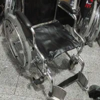 ویلچر  چرم و استیل نو