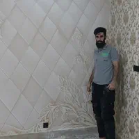 نصاب کاغذ دیواری، پوستر، دیوارپوش و کف پوش|خدمات پیشه و مهارت|کرمانشاه, |دیوار