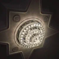 لوستر الماس.کهکشانی سقفی سه طرف کریستال.AC light|لوستر و چراغ آویز|تهران, سنگلج (شاپور)|دیوار