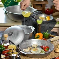 ساج چدن روس قازن ساچ صندلی تاشو پاتیل دیگ روسی|ظروف پخت‌وپز|مشهد, خین عرب|دیوار