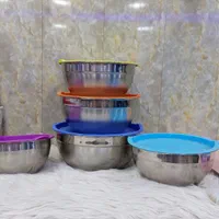 کاسه استیل ولگن استیل درب رنگی|سماور، چای‌ساز، قهوه‌ساز|اصفهان, شیخ اشراق|دیوار