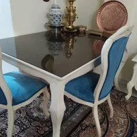 میز ناهار خوری چوبی در حد نو و سالم شش نفره|میز و صندلی غذاخوری|تهران, امیریه|دیوار
