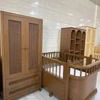 سرویس چوب رنگ الارو2 سیسمونی فسقلی|اسباب و اثاث بچه|مشهد, توس|دیوار