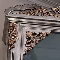 ویترین تمام چوب منبت درب بغل رنگ ورق نقره و طلا|بوفه، ویترین، کنسول|تهران, امام حسین(ع)|دیوار
