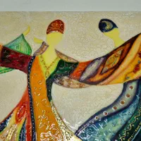 تابلو نماکاشی رقص سماع|تابلو، نقاشی، عکس|تهران, لویزان|دیوار