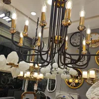 لوستر 12 شعله مدرن شرکتی تهران عمده و تک|لوستر و چراغ آویز|مشهد, آبکوه|دیوار