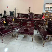 مبلمان کلاسیک اداری مبل چوبی منبتی میزچوبی شاهی|دفتر کار|تهران, شهرک ولیعصر جنوبی|دیوار