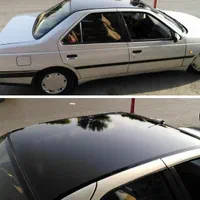 شیشه دودی کربن سقف سیلیکون خطر عقب برچسب پارکاب