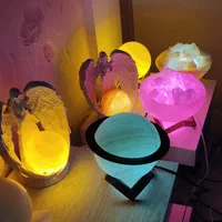 اباژور پایه چوبی کاسه دلنمک با پایه چوبی و سنگی|چراغ خواب و آباژور|کرج, گوهردشت|دیوار