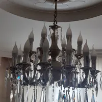 لوستر ۶ شاخه جنس برنج