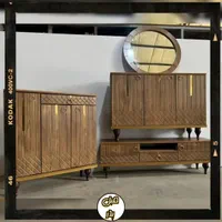 آینه کنسول ست|بوفه، ویترین، کنسول|رشت, رودبارتان|دیوار
