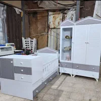 سیسمونی / سرویس خواب نوزاد / کودک / نوجوان / تخت|تخت و سرویس خواب|اردبیل, |دیوار