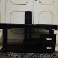 میز تلویزیون تمام شیشه ای 6 میل دو کشوی جادار|میز تلویزیون|اسلام‌شهر, باغ فیض|دیوار