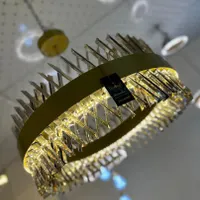 لوستر کریستال لوتوس مدرن با ریموت هوشمند