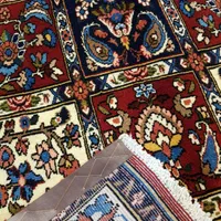 فرش ذرع‌ونیم دست‌باف اصل بختیاری نقشه خشتی درحد نو|فرش|تهران, بازار|دیوار