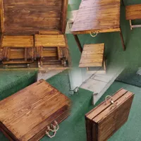میزوصندلی چهارنفره تاشو چمدانی