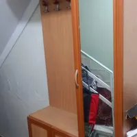 جاکفشی رخت آویز لباس و کمد 5طبقه شیشه ای
