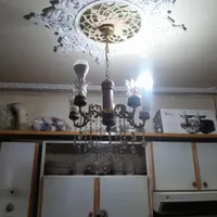لوستربرنجی وچوبی صحیح سالم|لوستر و چراغ آویز|گلستان (تهران), |دیوار