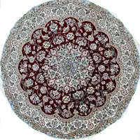 فرش گرد نایین دستباف