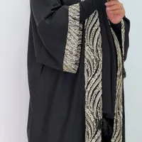 مانتو عبایی مجلسی جلو باز مدل طاووس|لباس|مشهد, کلاهدوز|دیوار