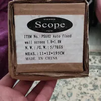 پرده نمایش ویدئو پروژکتور دستی مارک scope|تلویزیون و پروژکتور|اصفهان, سپاهان‌شهر|دیوار
