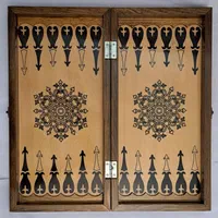 تخته نرد و شطرنج(طرح ترنج)-راش|اسباب‌‌بازی|تهران, صادقیه|دیوار
