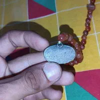 تسبیه گردنبند عقیق قدیمی اصل قدمت 80 ساله عتیقه