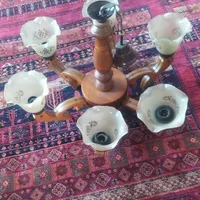 لوستر چوبی پذیرای6شاخ،3شاخ ناهارخوری،2تکشاخ دیواری