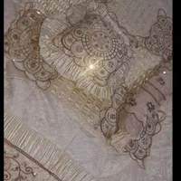 روتختی ملیله دوزی عروس ساتن طلایی ۲نفره