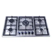 اجاق گاز ۵ شعله رومیزی استیل/