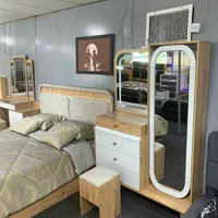 سرویس خواب کارلینو دو و تک نفره نگین ۲۰|تخت و سرویس خواب|مشکین‌دشت, |دیوار