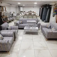 مبل راحتی چستر ۷نفره پایه فلزی فوم سرد