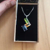گردنبند گوهر سنگ نفره