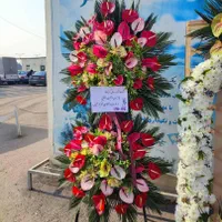 تاج گل نمایشگاهی افتتاحیه بین المللی تبریکی|گل و گیاه طبیعی|تهران, شهرک محلاتی|دیوار