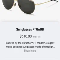 PORSCHE DESIGN SUNGLASSES P 8688 B|زیورآلات و اکسسوری|تهران, شهرک استقلال|دیوار