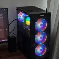 کیس گیمینگ rx5700xt با مانیتور و لوازم|رایانه رومیزی|تهران, نارمک|دیوار